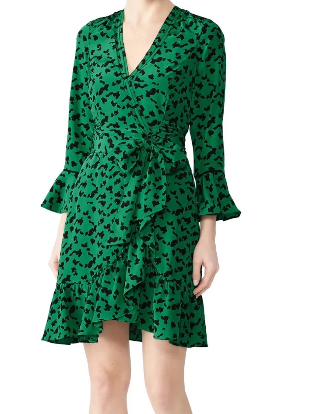 Tanya Taylor Nomi Silk Wrap Dress